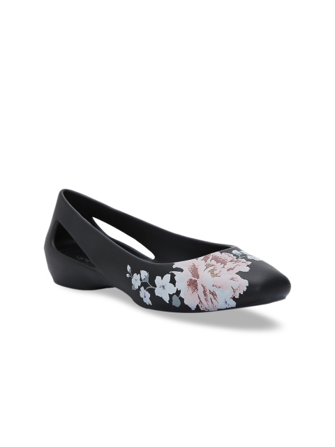 

Crocs Sloane Women Black Beige Printed Ballerinas