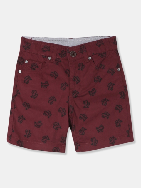 

Cherokee Boys Red Printed Regular Fit Regular Shorts