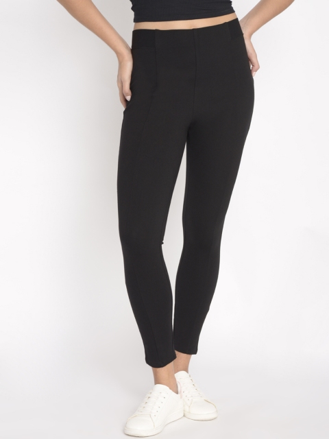 

Newport Women Black Solid Skinny-Fit Treggings