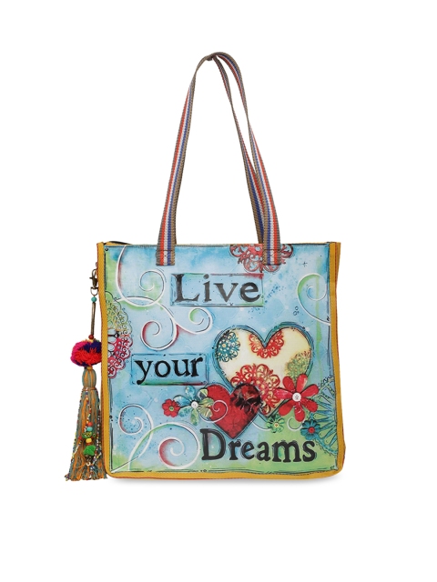 

The House of Tara Blue & Red Printed Tote Water Proof Bag