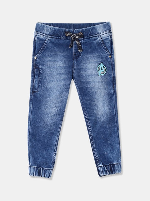 

Colt Boys Blue Jogger Mid-Rise Clean Look Stretchable Jeans