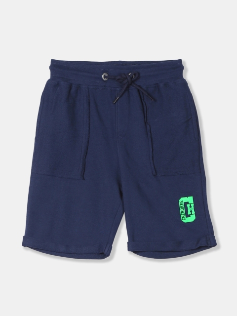 

Cherokee Boys Navy Blue Solid Regular Fit Regular Shorts
