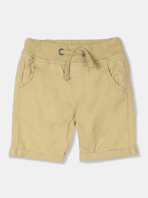 

Cherokee Boys Beige Solid Regular Fit Regular Shorts