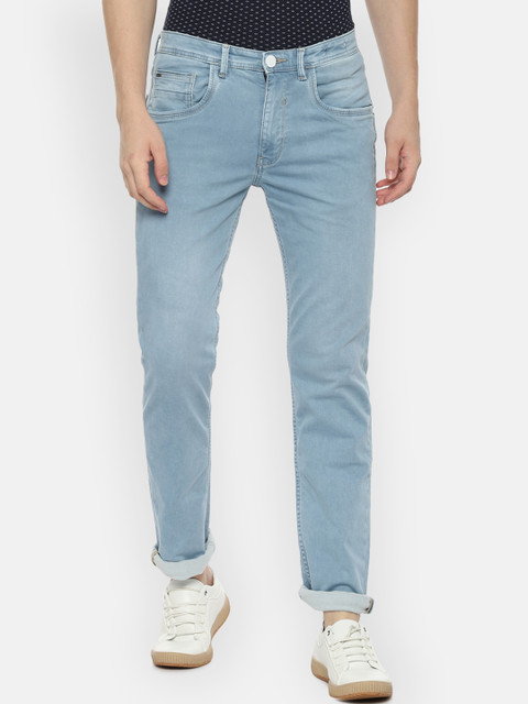 

V Dot Men Blue Slim Fit Mid-Rise Clean Look Stretchable Jeans