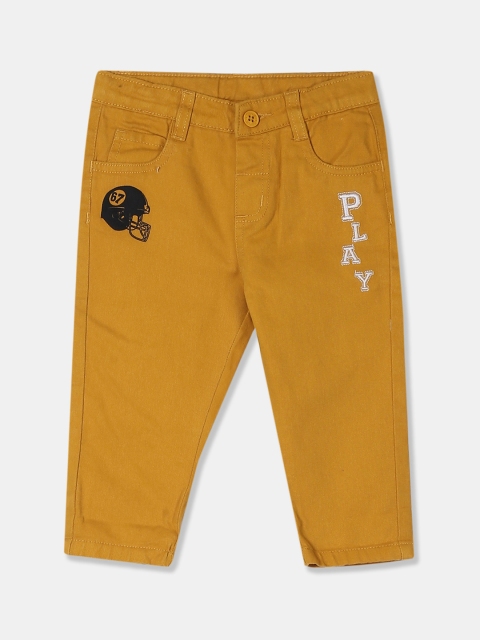 

Donuts Infant Mustard Yellow Regular Fit Solid Regular Trousers