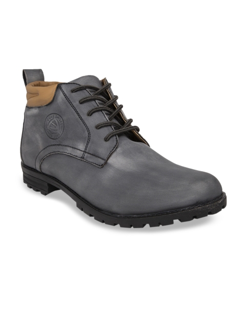 

Duke Men Grey Flat Boots