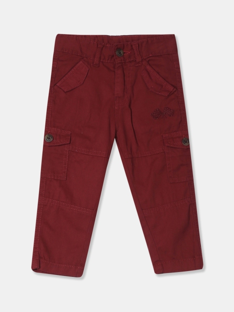 

Donuts Boys Maroon Regular Fit Solid Cargos