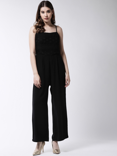 

MAGRE Women Black Solid Basic Jumpsuit