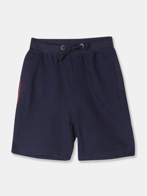 

Cherokee Boys Navy Blue Printed Knitted Regular Shorts