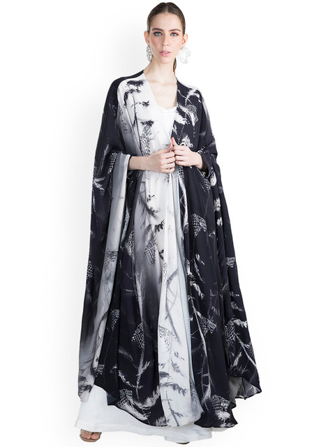 

Pernia Pop-Up Shop Women Black & White Top with Trousers & Shrug