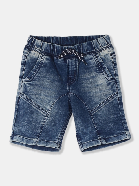

Cherokee Boys Blue Washed Slim Fit Denim Shorts