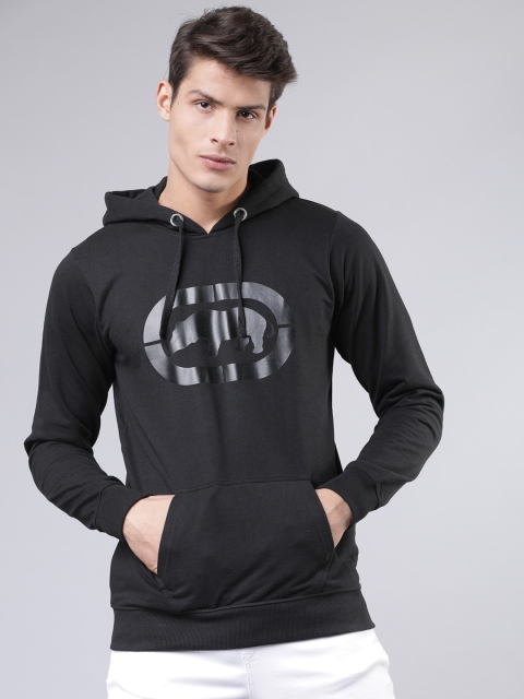 

Ecko Unltd Men Black Printed Hooded Pullover Sweatshirt