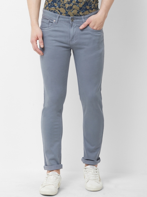 

Road Rockers Men Grey Regular Fit Mid-Rise Clean Look Stretchable Jeans