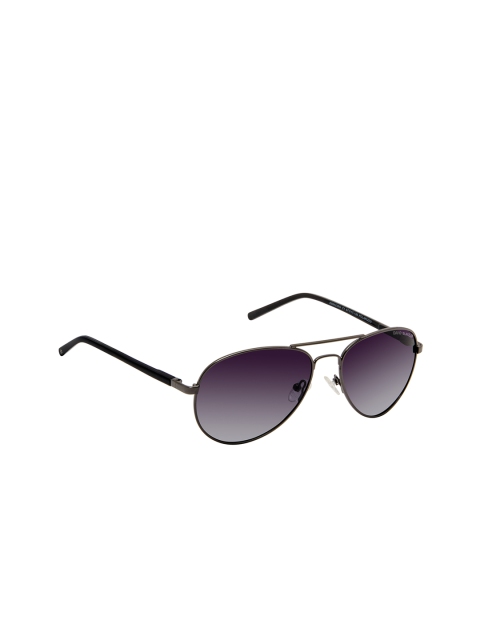 

David Blake Unisex Aviator Polarised and UV Protected Sunglasses SGDB1978, Purple