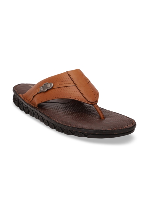 

pelle albero Men Tan Brown Comfort Leather Sandals