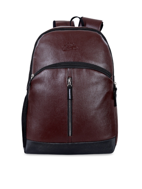 

Leather World Unisex Brown Solid Backpack