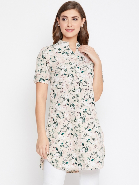 

AASK Women's Beige & Multicoloured Printed Tunic