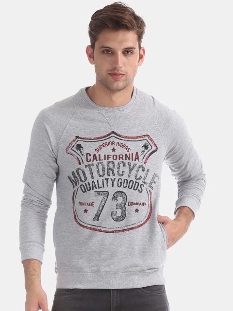 

Cherokee Men Grey Printed Sweatshirt