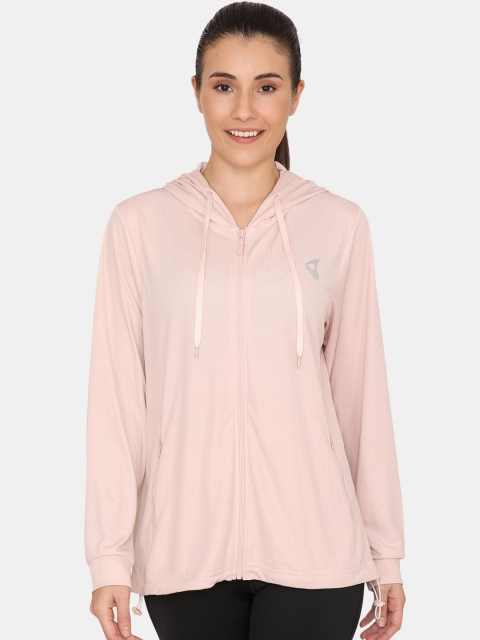 

Zelocity Women Pink Solid Sporty Jacket