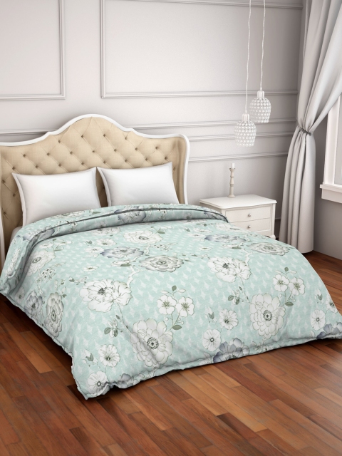 

WELSPUN Soft and Reversible Dohar 100% Polyester Aqua Double Dohar, Blue