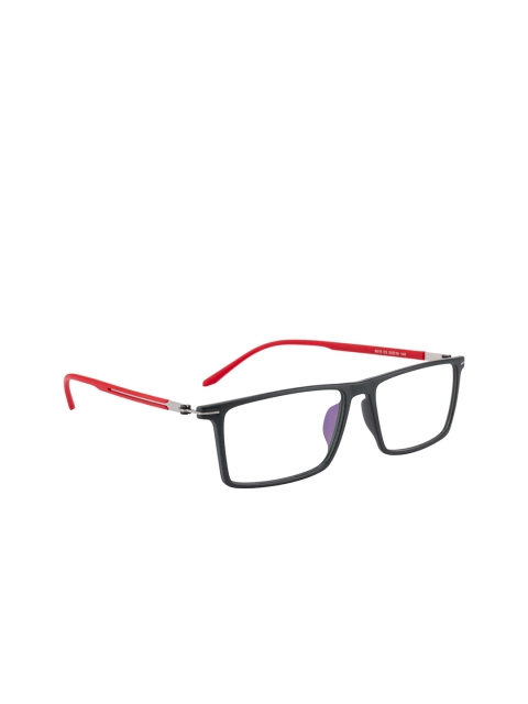 

Ted Smith Unisex Black & Red Solid Full Rim Rectangle Frames TSF-8010_C5