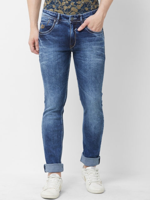 

Road Rockers Men Blue Regular Fit Mid-Rise Clean Look Stretchable Jeans