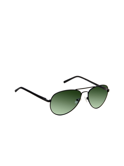 

David Blake Unisex Aviator Polarised and UV Protected Sunglasses SGDB1980, Green