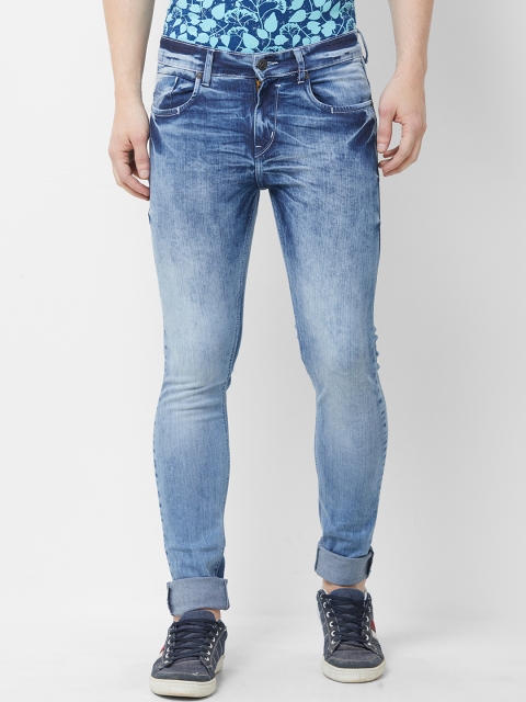 

Road Rockers Men Blue Regular Fit Mid-Rise Clean Look Stretchable Jeans
