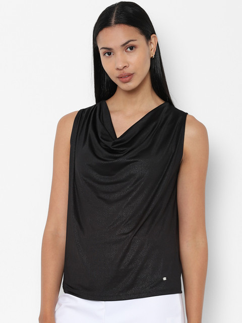 

Allen Solly Woman Black Solid Top