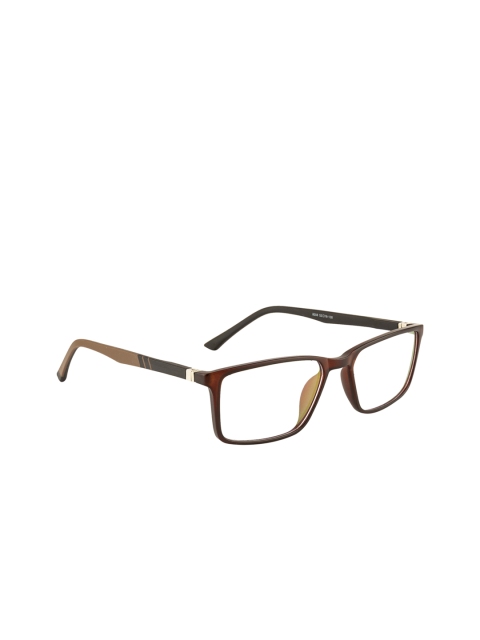 

Gold Berg Unisex Brown Solid Full Rim Rectangle Frames GB-191