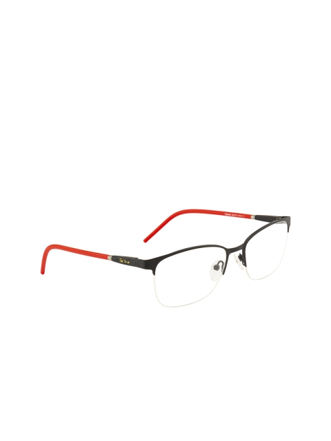 

Ted Smith Unisex Black Solid Half Rim Wayfarer Frames TSFM9035_C1