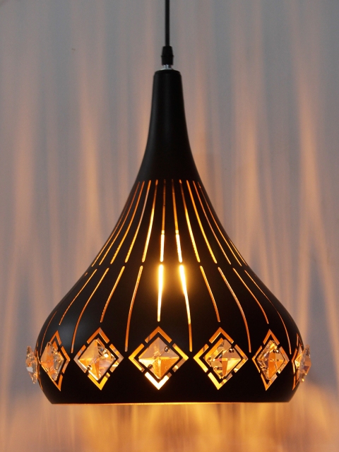 

Aesthetic Home Solutions Black & White Solid Pendant Ceiling Lamp