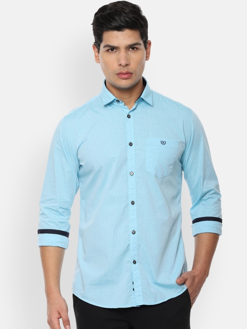 

Van Heusen Sport Men Blue Slim Fit Printed Casual Shirt