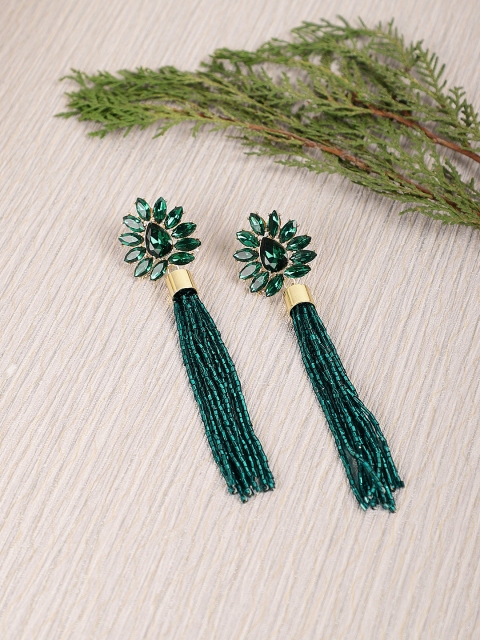 

Crunchy Fashion Green Contemporary Drop Earrings