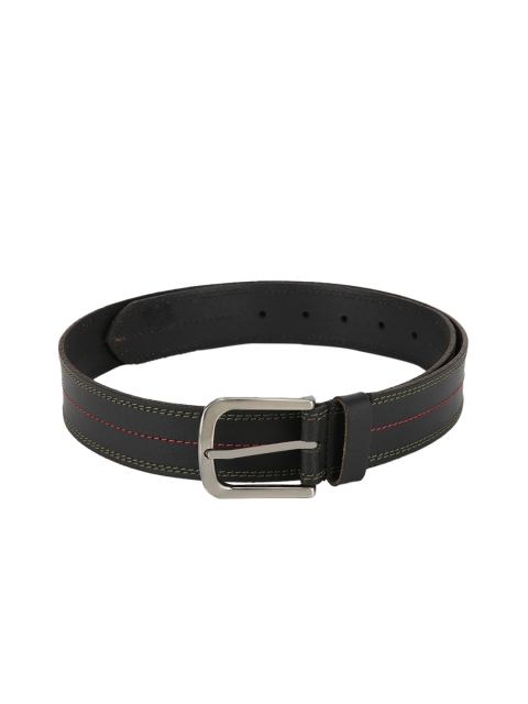 

Calligraphy Men Black Solid Leather Belt