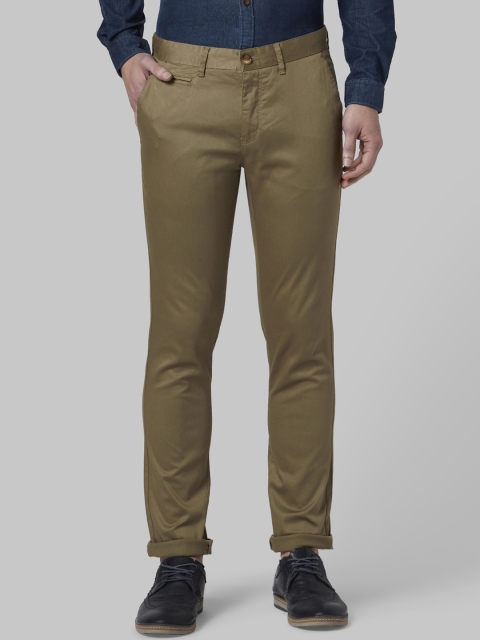 

Park Avenue Men Brown Regular Fit Solid Chinos