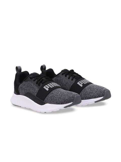 

Puma Unisex Black Mesh Wired Mesh 2.0 Running Shoes