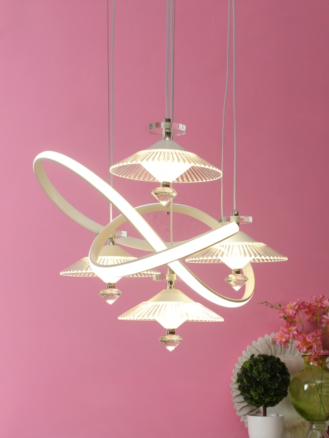 

Aesthetic Home Solutions White Textured Pendant Ceiling Lamp