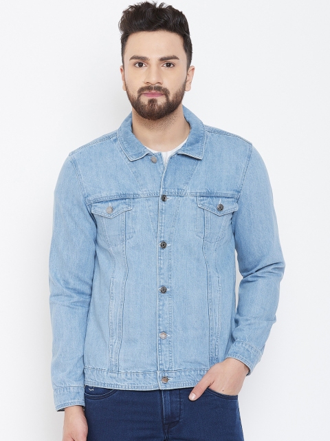 

Canary London Men Blue Solid Denim Jacket