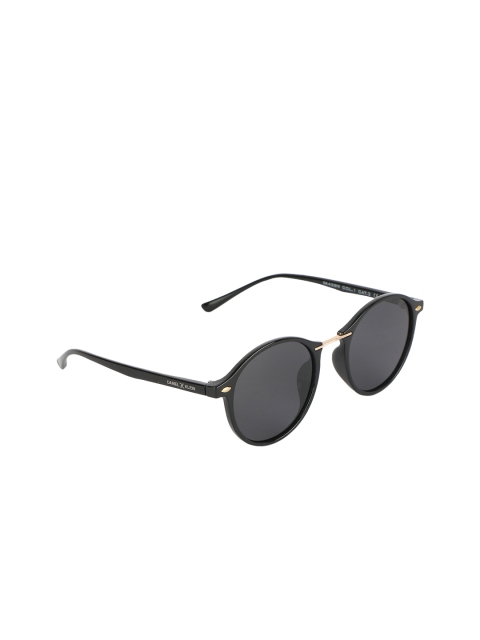 

Daniel Klein Women Round Polarized Sunglasses DK4289-C1, Black