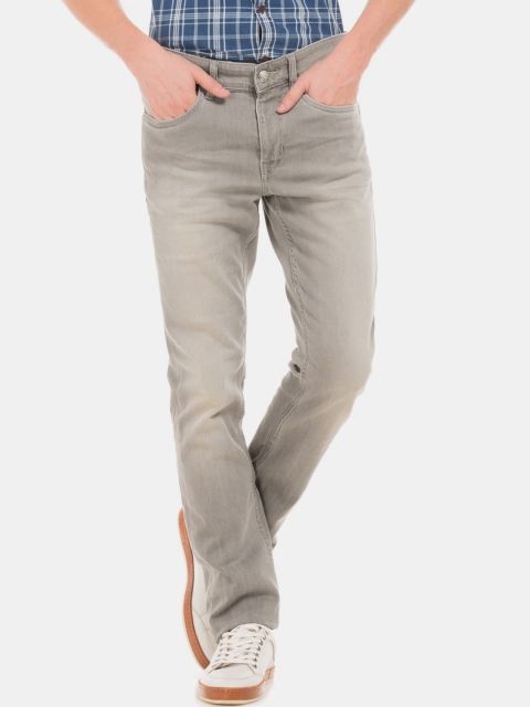 

U.S. Polo Assn. Men Grey Skinny Fit Mid-Rise Clean Look Stretchable Jeans