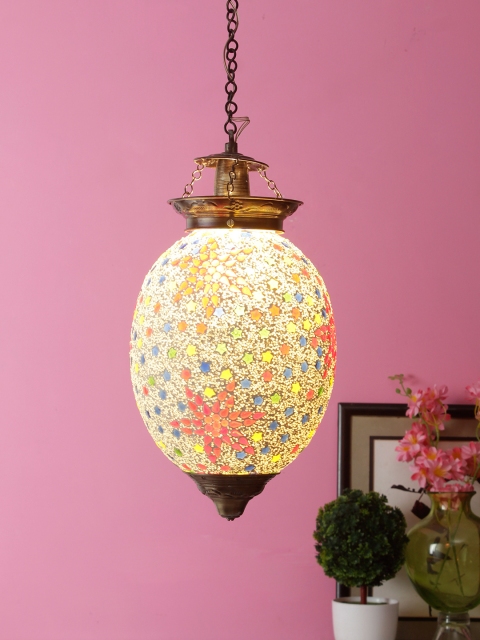 

Aesthetic Home Solutions Gold-Toned Textured Pendant Ceiling Lamp