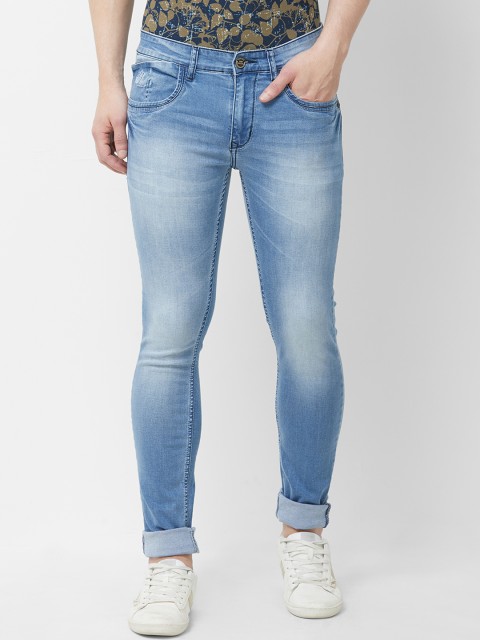

Road Rockers Men Blue Regular Fit Mid-Rise Clean Look Stretchable Jeans