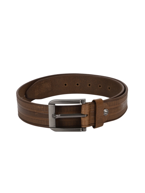 

Peter England Men Brown Woven Design Leather Belt