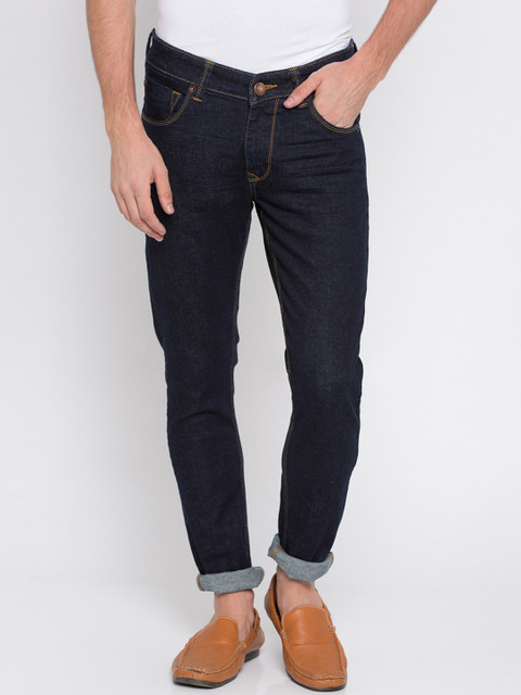 

SPYKAR Men Navy Blue Super Skinny Fit Low-Rise Clean Look Jeans