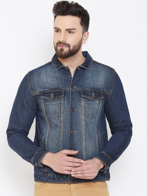 

Canary London Men Blue Solid Denim Jacket