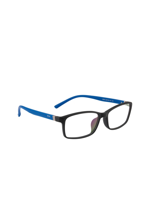 

Ted Smith Unisex Black & Blue Solid Full Rim Rectangle Frames TSF-2009_C5