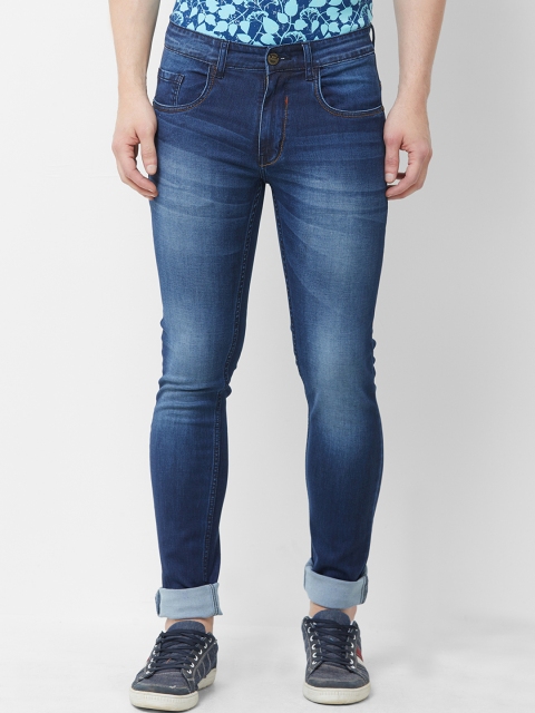

Road Rockers Men Blue Regular Fit Mid-Rise Clean Look Stretchable Jeans