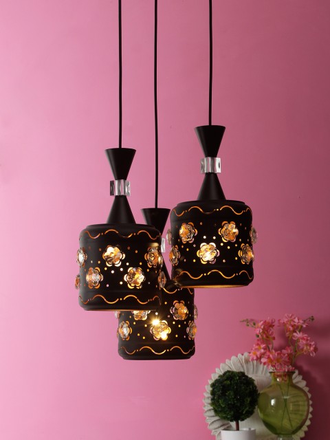 

Aesthetic Home Solutions Black Self Design Pendant Ceiling Lamp