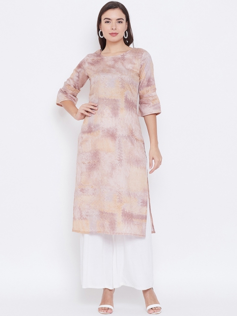 

rangeelo rajasthan Women Beige Printed Straight Kurta